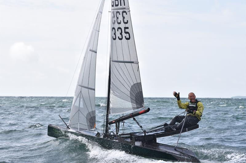 No report on the Worlds could be complete without a final mention of Gareth Caldwell. Possibly the quickest boat in breeze, he is one of the new breed of thinking sailors, prepared to experiment and innovate - photo © David Henshall