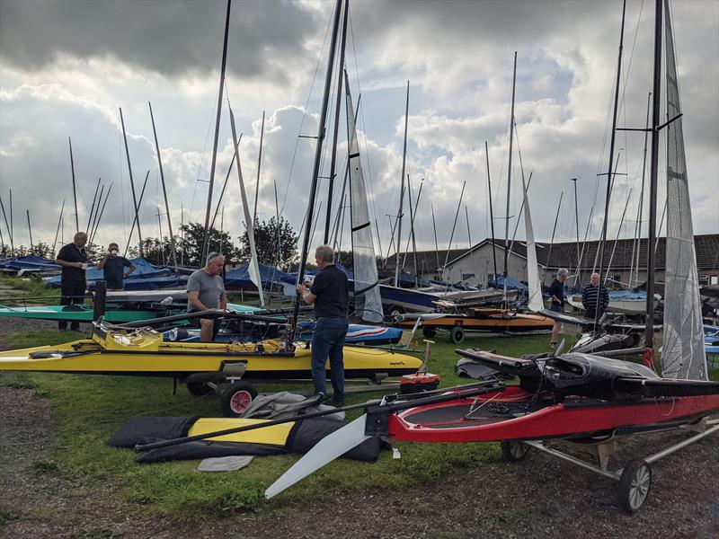 International Canoes at the Tata Steel Sailing Club Regatta photo copyright Chris Hampe taken at Tata Steel Sailing Club and featuring the International Canoe class