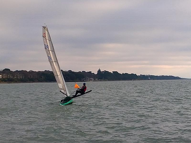 Weston Christmas Cracker 2019 photo copyright Nathan Steffenoni taken at Weston Sailing Club and featuring the International Canoe class