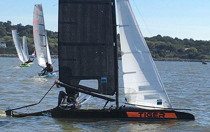 Glen Truswell in Sleeping Tiger - West Kirby 'Fun Sailing Week' replaces the International Canoe UK Nationals photo copyright Tony Marston taken at West Kirby Sailing Club and featuring the International Canoe class