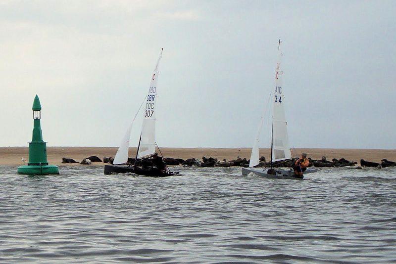 Rounding HE4 buoy on day 1 (with plenty of seals watching) - West Kirby Festival of Sailing - photo © Tony Marston