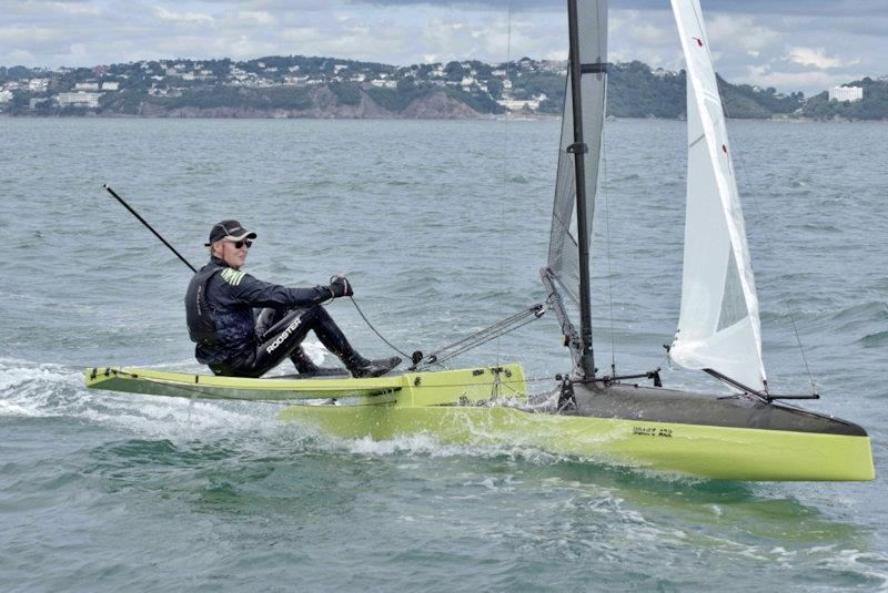 Mike Fenwick - International Canoe Europa Cup and British National Championships at Brixham photo copyright Stuart Fisher taken at Brixham Yacht Club and featuring the International Canoe class