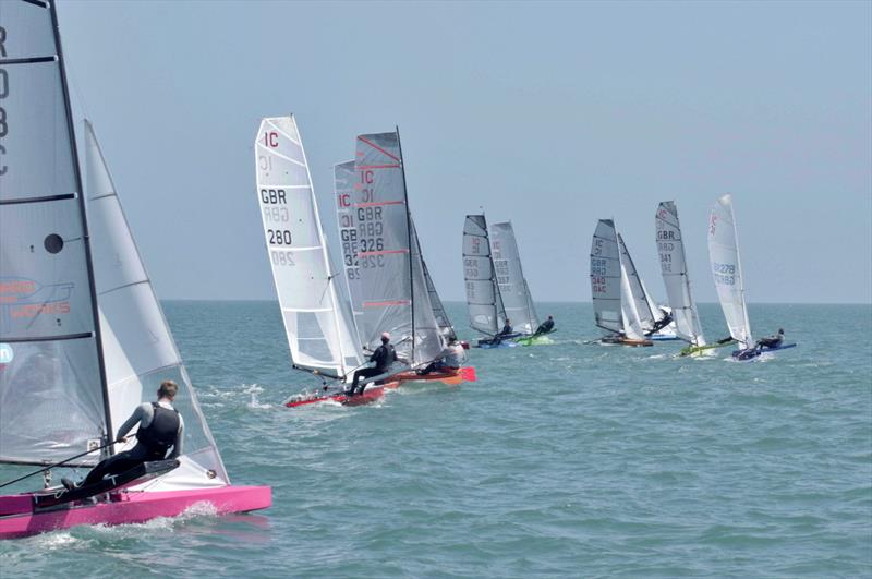 Race 8 start - International Canoe Europa Cup and British National Championships at Brixham - photo © Stuart Fisher
