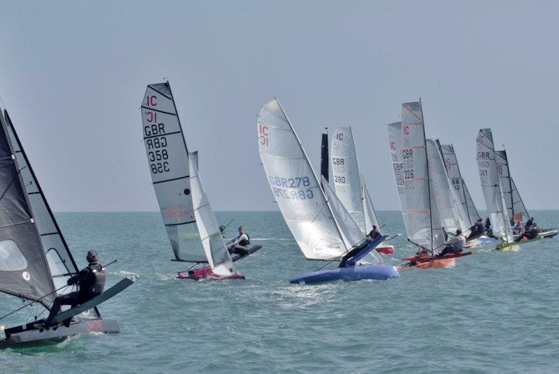 Race 7 start - International Canoe Europa Cup and British National Championships at Brixham photo copyright Stuart Fisher taken at Brixham Yacht Club and featuring the International Canoe class
