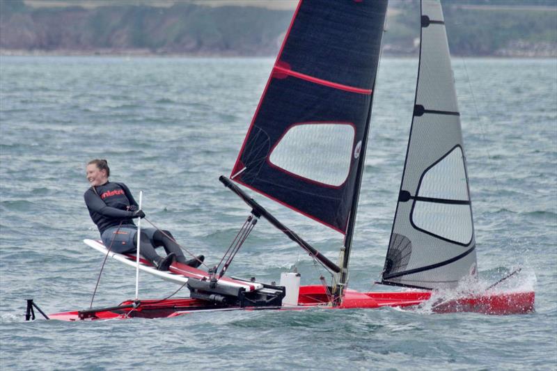Emma Grigul - International Canoe Europa Cup and British National Championships at Brixham photo copyright Stuart Fisher taken at Brixham Yacht Club and featuring the International Canoe class