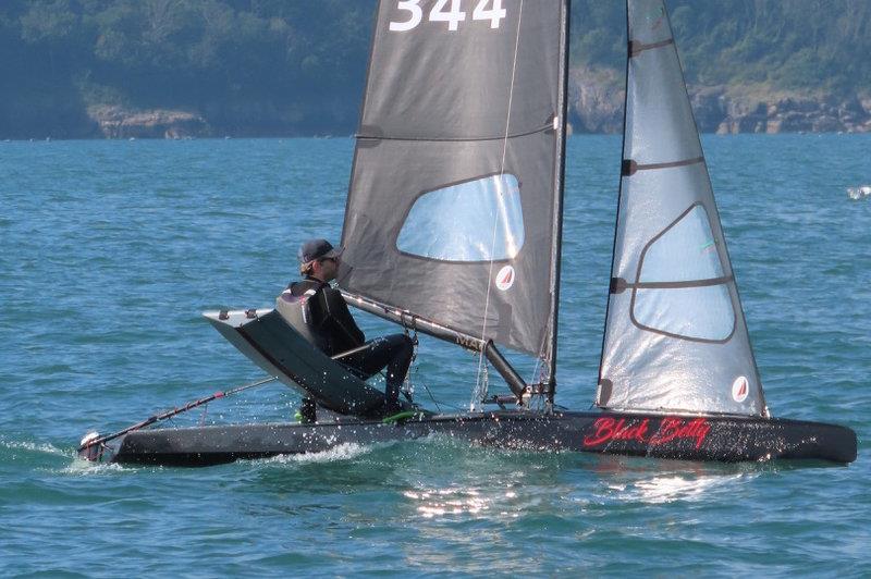 Dan Skinner - International Canoe Europa Cup and British National Championships at Brixham photo copyright Michaela Warren taken at Brixham Yacht Club and featuring the International Canoe class