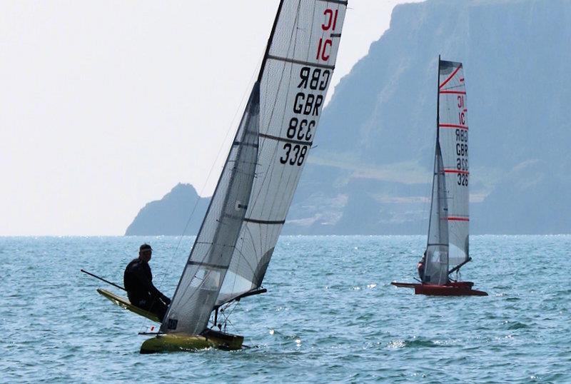 Stephen Fleming and Alisdair Alston - International Canoe Europa Cup and British National Championships at Brixham photo copyright Michaela Warren taken at Brixham Yacht Club and featuring the International Canoe class