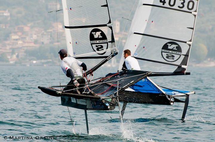 EFG MothEuroCup Act 6 at Brenzone, Lake Garda photo copyright Martina Orsini taken at Yacht Club Acquafresca and featuring the International Moth class