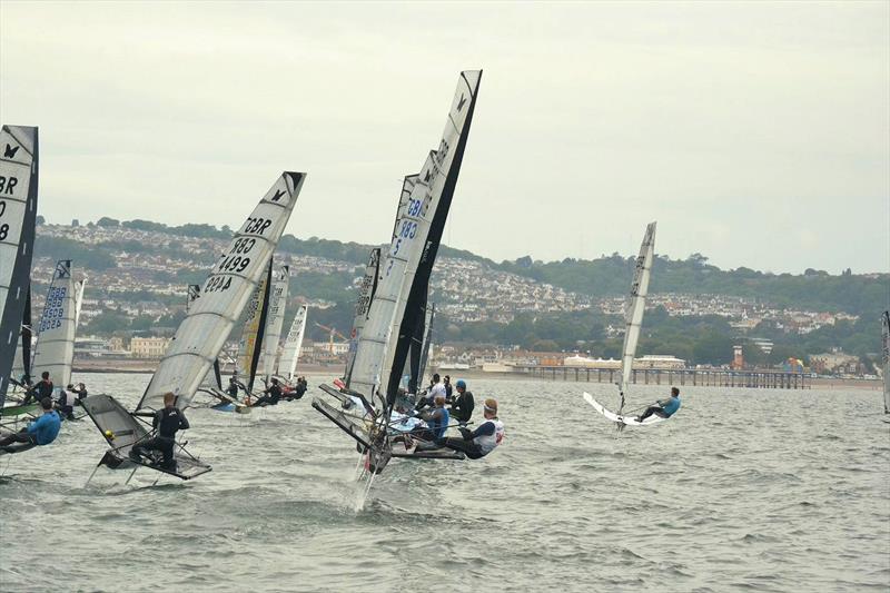 Day 2 of the UK International Moth Nationals at Paignton photo copyright Mark Ripley taken at Paignton Sailing Club and featuring the International Moth class