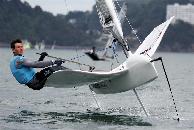 Dylan Fletcher wins the UK International Moth Nationals at Paignton photo copyright Mark Jardine / IMCA UK taken at Paignton Sailing Club and featuring the International Moth class