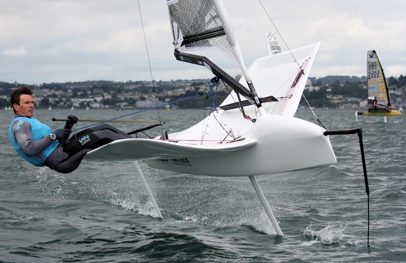 Dylan Fletcher wins the UK International Moth Nationals at Paignton photo copyright Mark Jardine / IMCA UK taken at Paignton Sailing Club and featuring the International Moth class