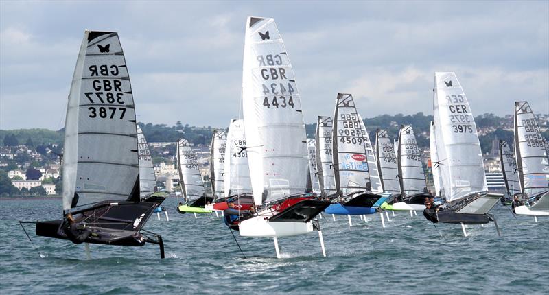 Race start on day 4 of the UK International Moth Nationals at Paignton - photo © Mark Jardine / IMCA UK