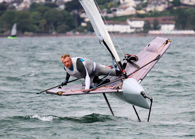Tom Offer on day 4 of the UK International Moth Nationals at Paignton - photo © Mark Jardine / IMCA UK