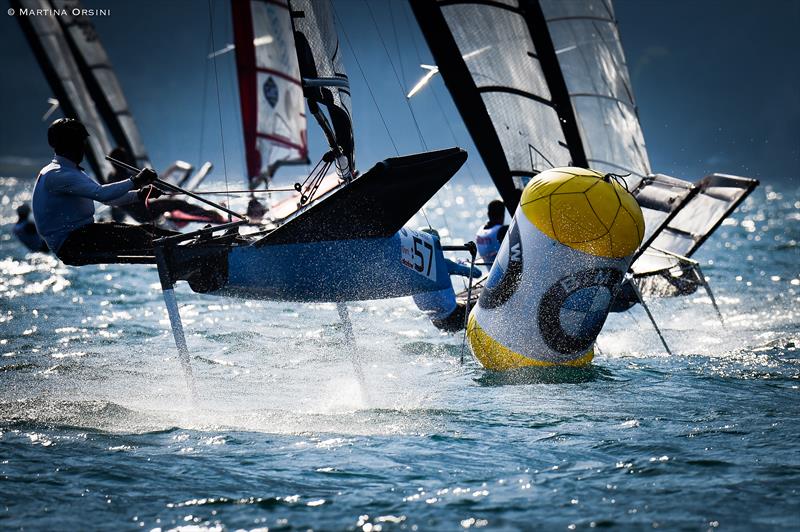 Foiling Week Garda 2017 day 2 photo copyright Martina Orsini taken at Fraglia Vela Malcesine and featuring the International Moth class