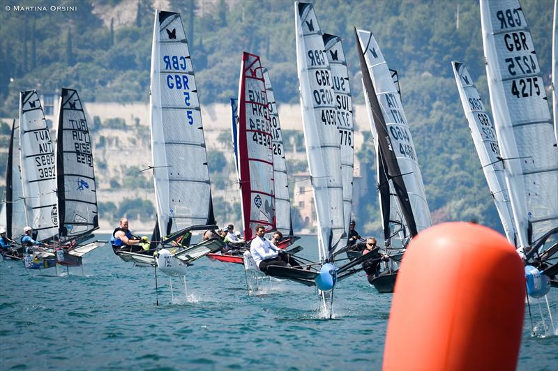 Foiling Week Garda 2017 day 3 photo copyright Martina Orsini taken at Fraglia Vela Malcesine and featuring the International Moth class