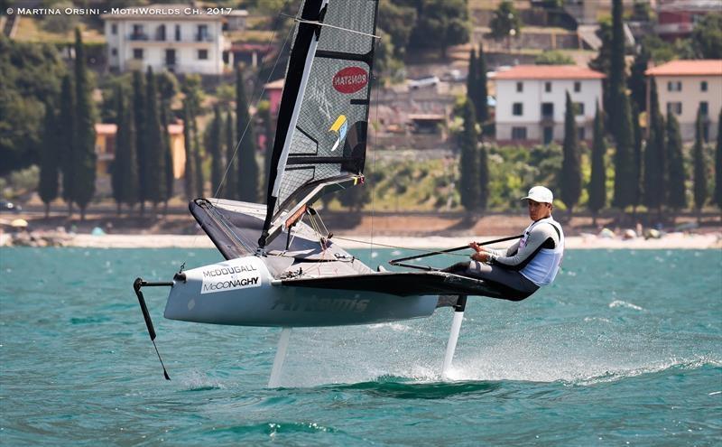 Paul Goodison wins the Moth Worlds on Lake Garda photo copyright Martina Orsini taken at Fraglia Vela Malcesine and featuring the International Moth class