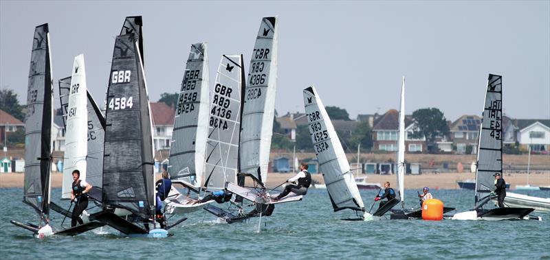 Noble Allen 2018 International Moth UK Championship at Thorpe Bay day 2 photo copyright Mark Jardine / IMCA UK taken at Thorpe Bay Yacht Club and featuring the International Moth class