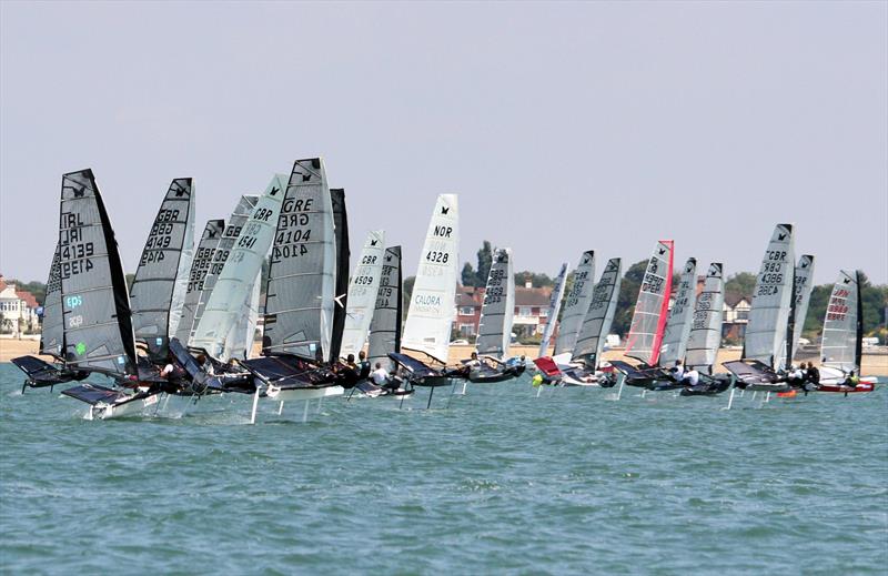 Noble Allen 2018 International Moth UK Championship at Thorpe Bay day 3 photo copyright Mark Jardine / IMCA UK taken at Thorpe Bay Yacht Club and featuring the International Moth class