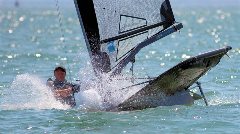 Noble Allen 2018 International Moth UK Championship at Thorpe Bay day 4 photo copyright Mark Jardine / IMCA UK taken at Thorpe Bay Yacht Club and featuring the International Moth class