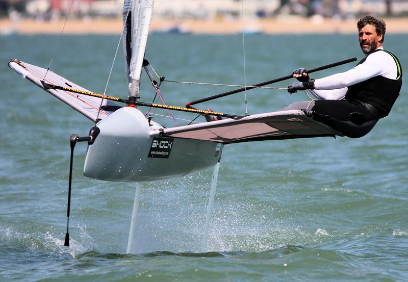 Noble Allen 2018 International Moth UK Championship at Thorpe Bay day 4 photo copyright Mark Jardine / IMCA UK taken at Thorpe Bay Yacht Club and featuring the International Moth class