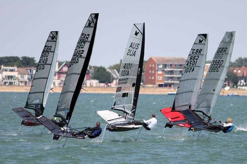 Noble Allen 2018 International Moth UK Championship at Thorpe Bay day 4 photo copyright Mark Jardine / IMCA UK taken at Thorpe Bay Yacht Club and featuring the International Moth class