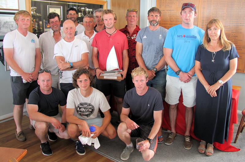 Noble Allen 2018 International Moth UK Championship prize winners with Liz Adams of Allen Sailing - photo © Mark Jardine / IMCA UK