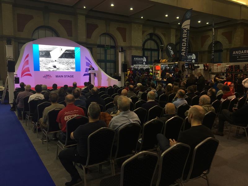 Attentive listeners to David Henshall's talk at the RYA Dinghy Show 2019 - photo © Ian Marshall