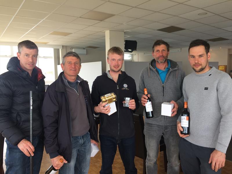 Noble Marine International Moth GP at Grafham prize winners photo copyright Richard Packham taken at Grafham Water Sailing Club and featuring the International Moth class