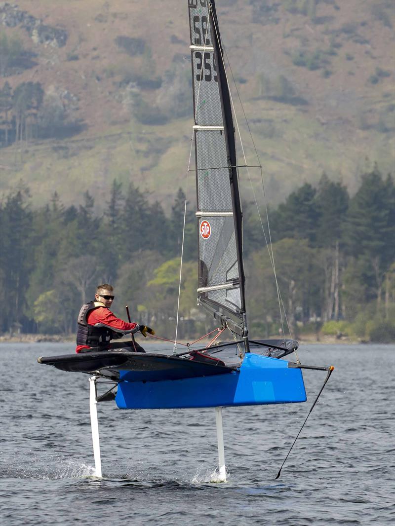 International Moths at the Ullswater YC Daffodil Regatta photo copyright Tim Olin / www.olinphoto.co.uk taken at Ullswater Yacht Club and featuring the International Moth class