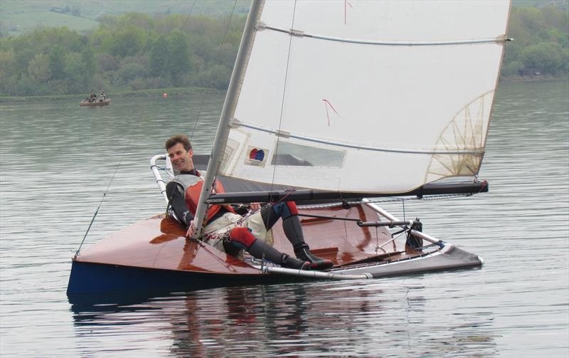 Tom Foxall in Lyndon's Magnum 3 during the 2019 Lowrider Moth Nationals at Carsington photo copyright Matt Rutter taken at Carsington Sailing Club and featuring the International Moth class
