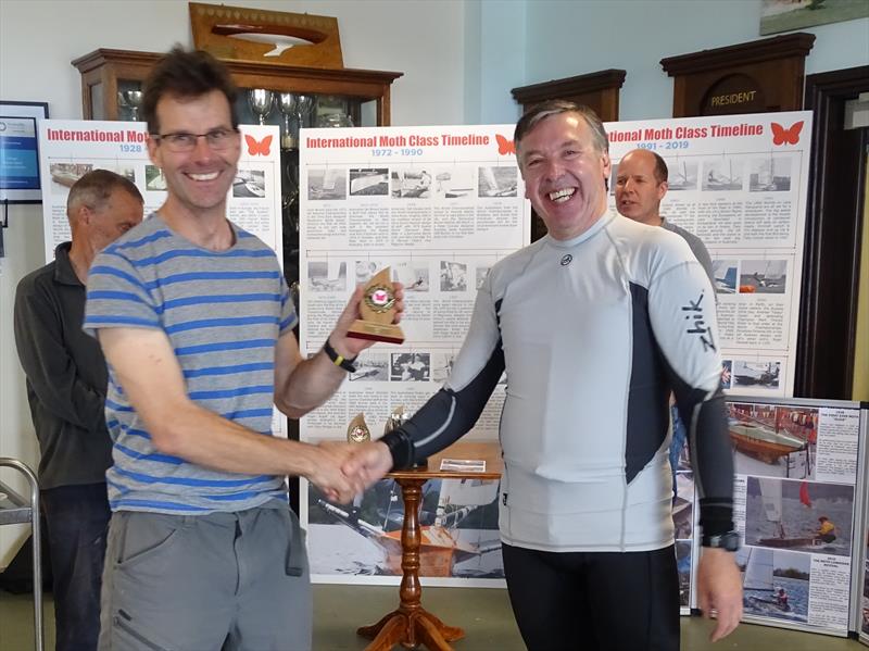 Tom Foxall, 3rd overall in the 2019 Lowrider Moth Nationals at Carsington photo copyright John Butler taken at Carsington Sailing Club and featuring the International Moth class