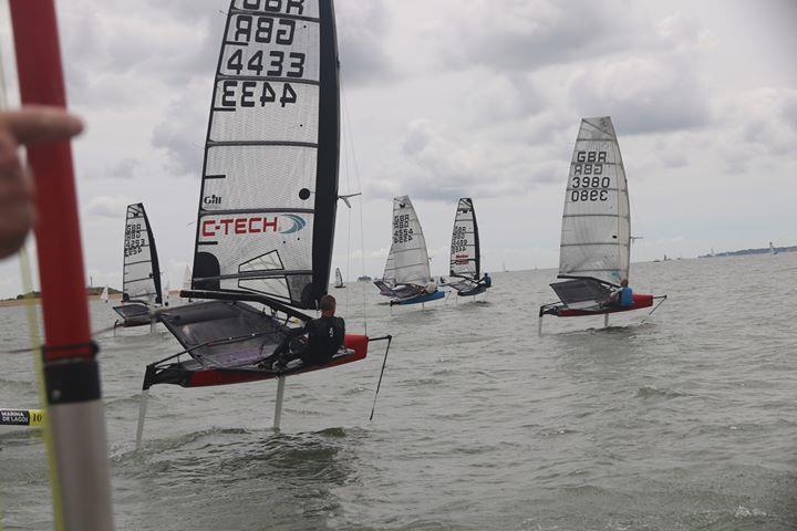 International Moth Grand Prix at Stokes Bay photo copyright SBSC taken at Stokes Bay Sailing Club and featuring the International Moth class