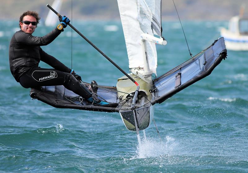 2019 Wetsuit Outlet UK Moth Nationals at Castle Cove SC day 1 photo copyright Mark Jardine / IMCA UK taken at Castle Cove Sailing Club and featuring the International Moth class