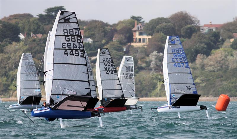 2019 Wetsuit Outlet UK Moth Nationals at Castle Cove SC day 1 photo copyright Mark Jardine / IMCA UK taken at Castle Cove Sailing Club and featuring the International Moth class