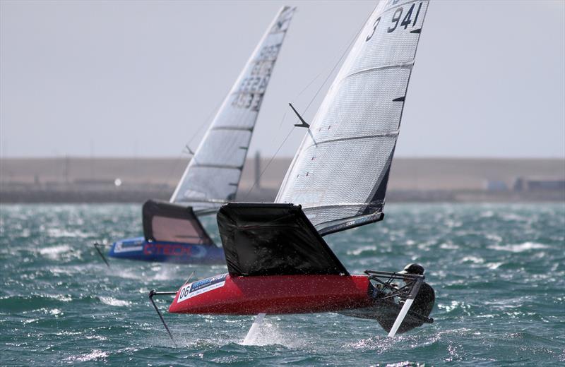 2019 Wetsuit Outlet UK Moth Nationals at Castle Cove SC day 1 photo copyright Mark Jardine / IMCA UK taken at Castle Cove Sailing Club and featuring the International Moth class