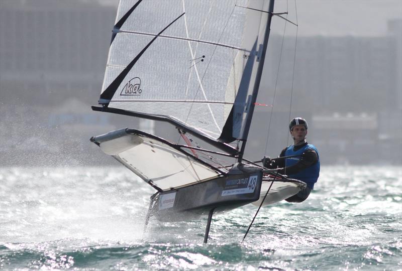 2019 Wetsuit Outlet UK Moth Nationals at Castle Cove SC day 1 photo copyright Mark Jardine / IMCA UK taken at Castle Cove Sailing Club and featuring the International Moth class