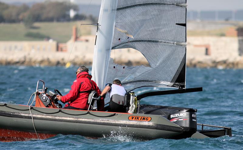 2019 Wetsuit Outlet UK Moth Nationals at Castle Cove SC day 1 photo copyright Mark Jardine / IMCA UK taken at Castle Cove Sailing Club and featuring the International Moth class