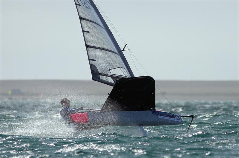 2019 Wetsuit Outlet UK Moth Nationals at Castle Cove SC day 1 photo copyright Mark Jardine / IMCA UK taken at Castle Cove Sailing Club and featuring the International Moth class