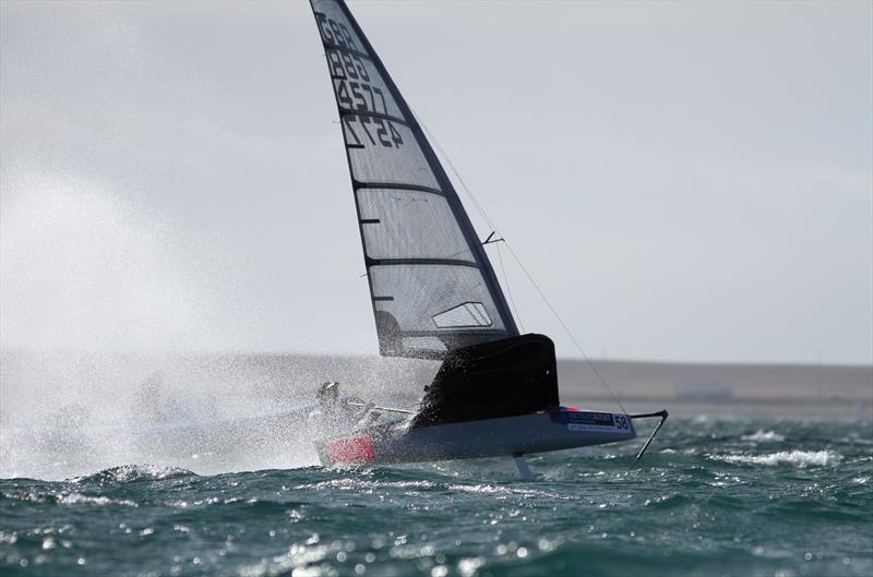 2019 Wetsuit Outlet UK Moth Nationals at Castle Cove SC day 1 photo copyright Mark Jardine / IMCA UK taken at Castle Cove Sailing Club and featuring the International Moth class