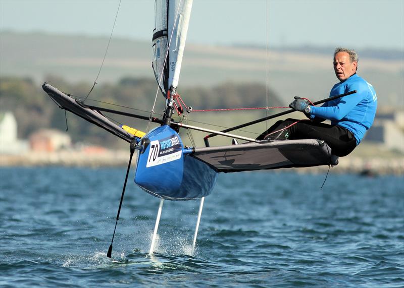 2019 Wetsuit Outlet UK Moth Nationals at Castle Cove SC day 3 photo copyright Mark Jardine / IMCA UK taken at Castle Cove Sailing Club and featuring the International Moth class