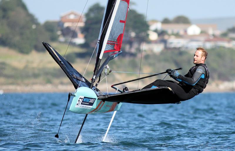 2019 Wetsuit Outlet UK Moth Nationals at Castle Cove SC day 3 photo copyright Mark Jardine / IMCA UK taken at Castle Cove Sailing Club and featuring the International Moth class