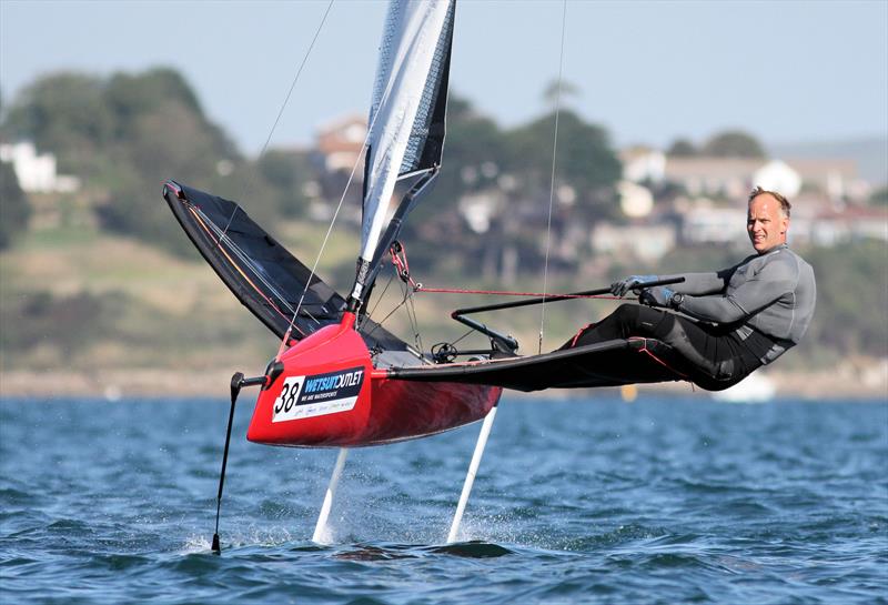 2019 Wetsuit Outlet UK Moth Nationals at Castle Cove SC day 3 photo copyright Mark Jardine / IMCA UK taken at Castle Cove Sailing Club and featuring the International Moth class