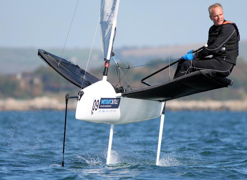 2019 Wetsuit Outlet UK Moth Nationals at Castle Cove SC day 3 photo copyright Mark Jardine / IMCA UK taken at Castle Cove Sailing Club and featuring the International Moth class