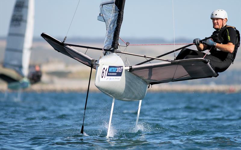 2019 Wetsuit Outlet UK Moth Nationals at Castle Cove SC day 3 photo copyright Mark Jardine / IMCA UK taken at Castle Cove Sailing Club and featuring the International Moth class