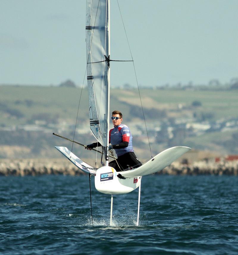 2019 Wetsuit Outlet UK Moth Nationals at Castle Cove SC day 3 photo copyright Mark Jardine / IMCA UK taken at Castle Cove Sailing Club and featuring the International Moth class