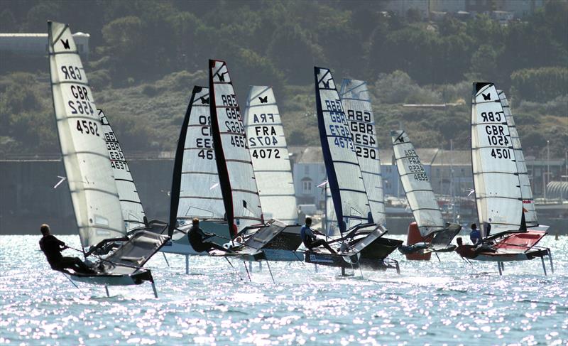 2019 Wetsuit Outlet UK Moth Nationals at Castle Cove SC day 3 photo copyright Mark Jardine / IMCA UK taken at Castle Cove Sailing Club and featuring the International Moth class