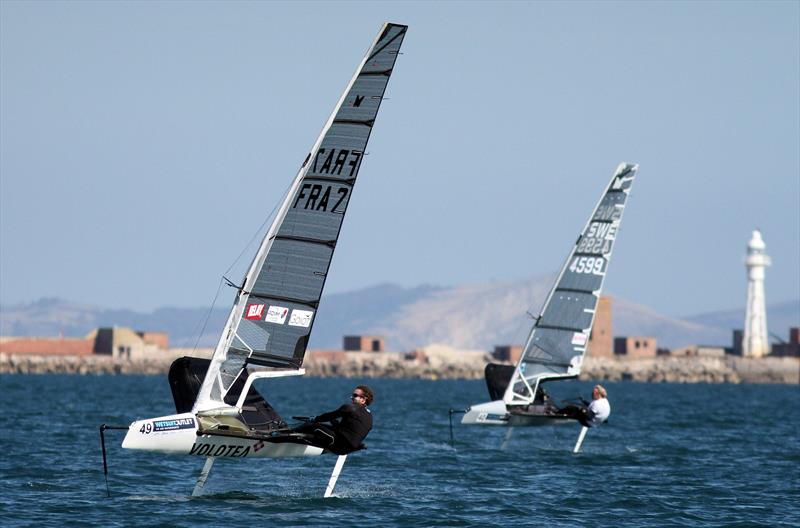 Benoie Marie finishes 3rd in the 2019 Wetsuit Outlet UK Moth Nationals at Castle Cove SC photo copyright Mark Jardine / IMCA UK taken at Castle Cove Sailing Club and featuring the International Moth class