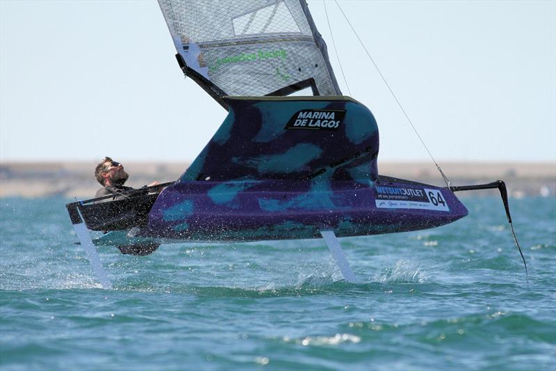 James Sainsbury sailing Valkyrie photo copyright Mark Jardine taken at Castle Cove Sailing Club and featuring the International Moth class