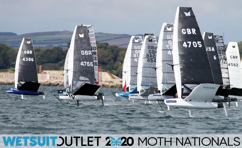 Wetsuit Outlet UK Moth Nationals day 1 photo copyright Mark Jardine / IMCA UK taken at Weymouth & Portland Sailing Academy and featuring the International Moth class