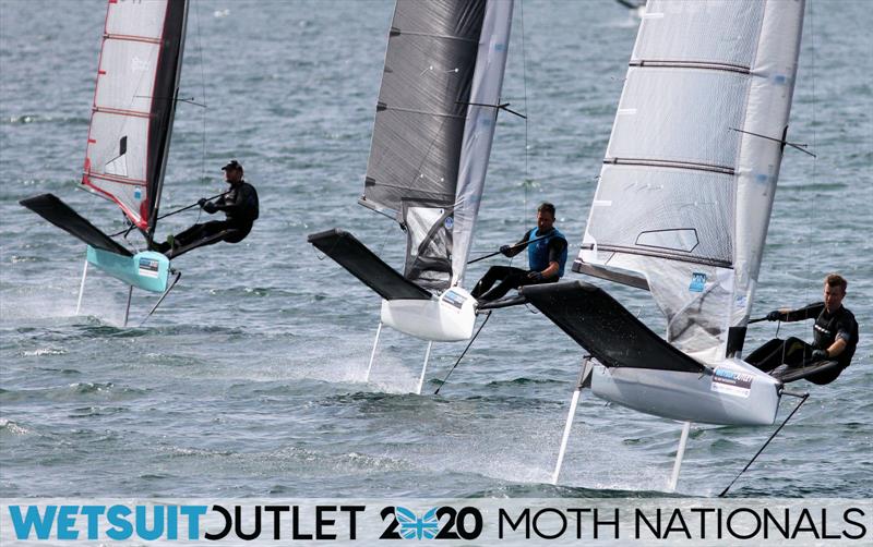 Wetsuit Outlet UK Moth Nationals day 2 photo copyright Mark Jardine / IMCA UK taken at Weymouth & Portland Sailing Academy and featuring the International Moth class